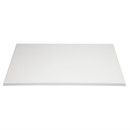 Plateau de table rectangulaire pré percé Bolero coloris blanc